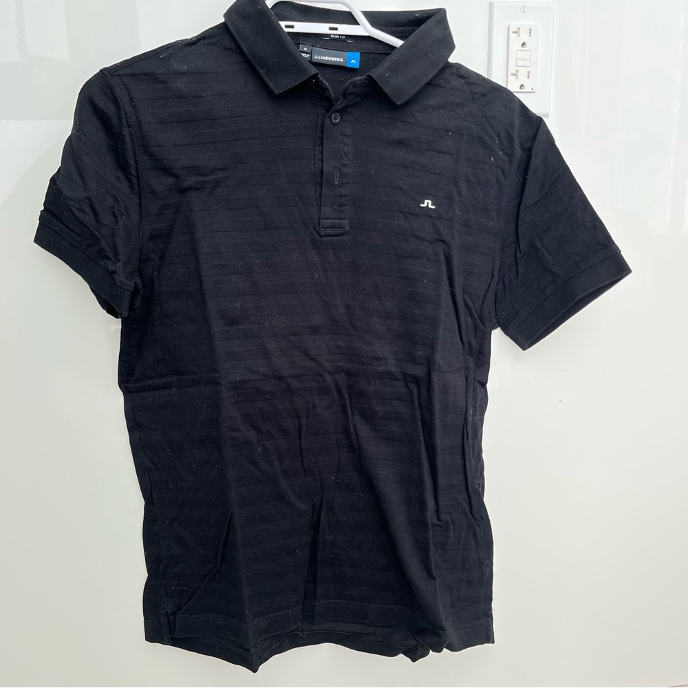 JL Polo t shirt - black medium